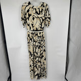 women Lane Bryant NWT Print Knit Jumpsuit Black Cream Tan Jumpsuit/Romper 18/20/1X