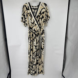 women Lane Bryant NWT Print Knit Jumpsuit Black Cream Tan Jumpsuit/Romper 18/20/1X