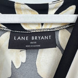 women Lane Bryant NWT Print Knit Jumpsuit Black Cream Tan Jumpsuit/Romper 18/20/1X