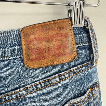 women Levi's Premium Wedgie Fit White Oak Denim Blue Jeans 27/4