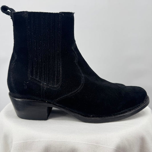 women Frye Diana Suede Chelsea Boots Black Shoes 8