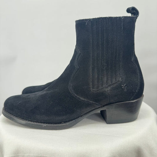women Frye Diana Suede Chelsea Boots Black Shoes 8