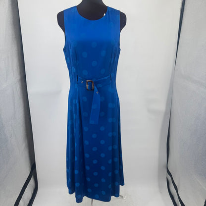 women Ted Baker Innabell Belted A-Line Midi Bright Cobalt Dress 3/S