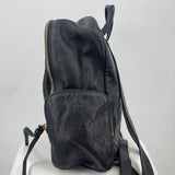 women Kooba Pebbled Leather Backpack Black Purse 13" x 12" x5"