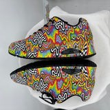 women Skechers Street x Jen Stark NWT Uno - Infinite Drip Sneakers Black White Rainbow Shoes 8