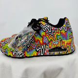 women Skechers Street x Jen Stark NWT Uno - Infinite Drip Sneakers Black White Rainbow Shoes 8