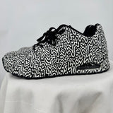 women Skechers Street x Jen Stark Uno - Infinite Drip Sneakers Black White Shoes 8