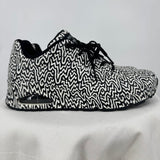 women Skechers Street x Jen Stark Uno - Infinite Drip Sneakers Black White Shoes 8