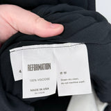 women Reformation Patchouli Maxi Black Dress 4