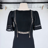 women Reformation Patchouli Maxi Black Dress 4