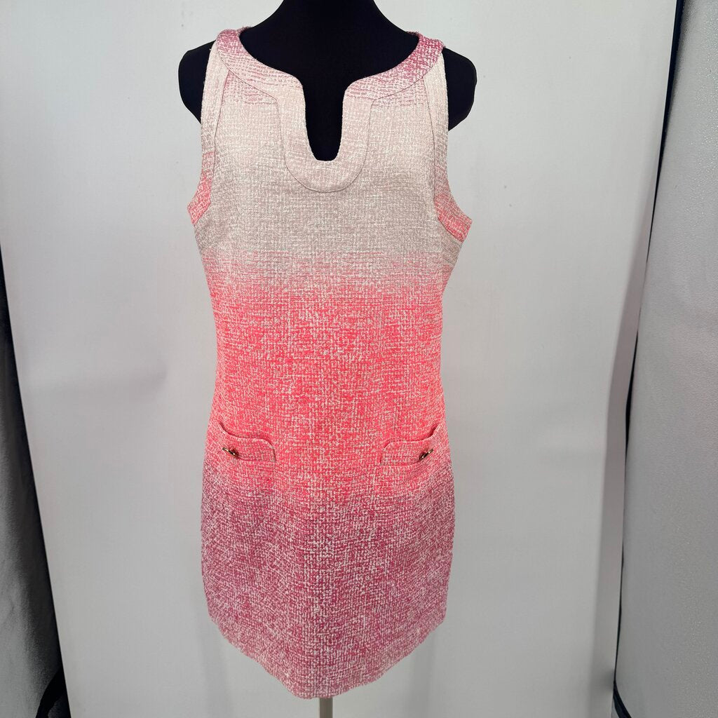 women Cynthia Steffe Bailey Ombre Tweed Shift Pink Dress 12