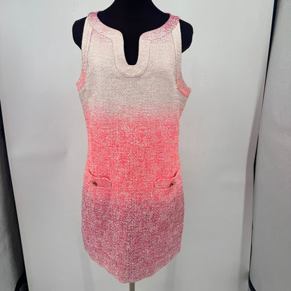 women Cynthia Steffe Bailey Ombre Tweed Shift Pink Dress 12