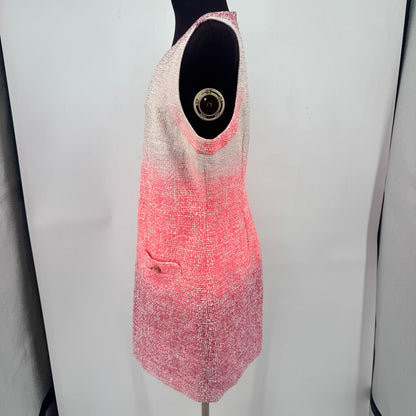women Cynthia Steffe Bailey Ombre Tweed Shift Pink Dress 12