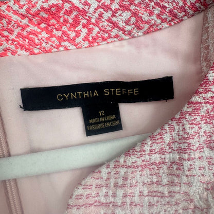 women Cynthia Steffe Bailey Ombre Tweed Shift Pink Dress 12