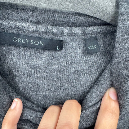 men Grayson MSRP $320 Koko Hoodie Dark Gray Heather Sweater L