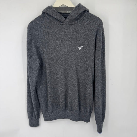 men Grayson MSRP $320 Koko Hoodie Dark Gray Heather Sweater L