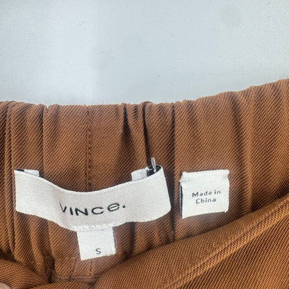 women Vince Ankle Length Trousers Brown Pants S
