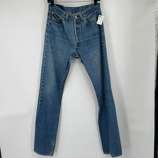 women Levi's 1996 USA Made 501's for Women Medium Wash Blue Jeans 31x34