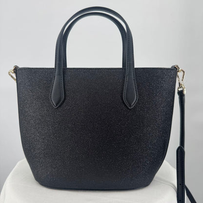 women Kate Spade NWOT Glimmer Small Satchel Black Purse 10" x 8" x 4"