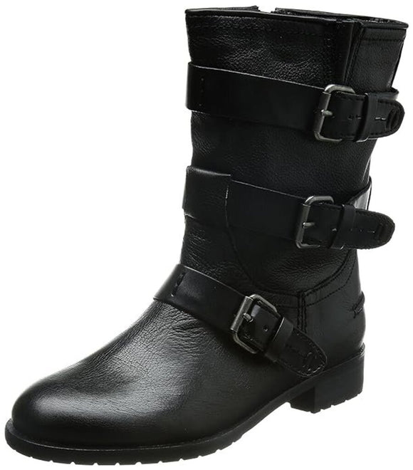 Anthropologie Dolce Vita Black Leather Ferin Boots Women's Size 7.5