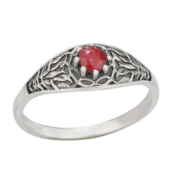 Ruby Tuesday Sterling Silver Band Ring