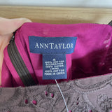 NWT Ann Taylor Brown Eyelet Lace Dress Size 4