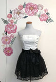 Gunne Sax Black and White Cocktail Dress Size 5
