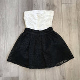 Gunne Sax Black and White Cocktail Dress Size 5
