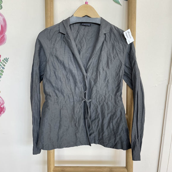 Eileen Fisher Grey Notched Collar Jacket Size S/P