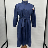Vintage London Fog Blue Belted Trench Coat Women's Size 6 Petite