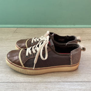 Men's Sorel Brown Suede Canvas Sneaker Size 9.5