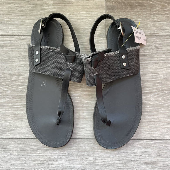 Rag & Bone Black Denim and Leather Sandals Size 41/10.5