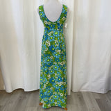 McInerny by Diane Vintage Floral Maxi Dress Women's Size Small