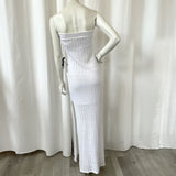 NWT Young Fabulous & Broke White Lou Crochet Strapless Maxi Dress Size Medium