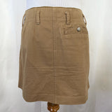 A.P.C Khaki 100% Cotton Mini Skirt Size Small