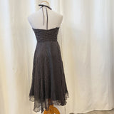 Laundry by Shelli Segal Silk Polka Halter Dress Black Size 6