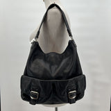 Michael Kors Black Pebble Grain Leather Shoulder Bag
