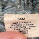 Teal 90% Wool Sleeping on Snow Cardigan Size Medium