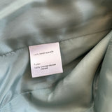 Akris Silk Mint Blue Seafoam Jacket Skirt Suit Size 8 Euro 40