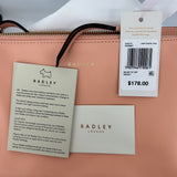 New with Tags RADLEY London Selby Street Small Leather Zip Top Pastel Pink Crossbody