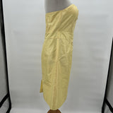 New with Tags Banana Republic BR Monogram Lela Provence Yellow Taffeta Silk Dress Women's Size 8