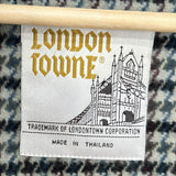 Vintage London Towne Cotton Blend Khaki Trench Coat Women's Size 10R