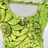 Save The Queen Bold Colorful Abstract Pattern Mini Tank Dress Women's Size Extra Large