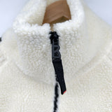 Bogner Ice + Fire Fleece Faux Fur Jacket Cream Women's Large
