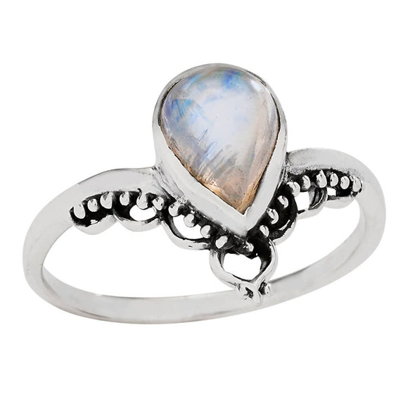 Teardrop Tiara Sterling Silver Ring